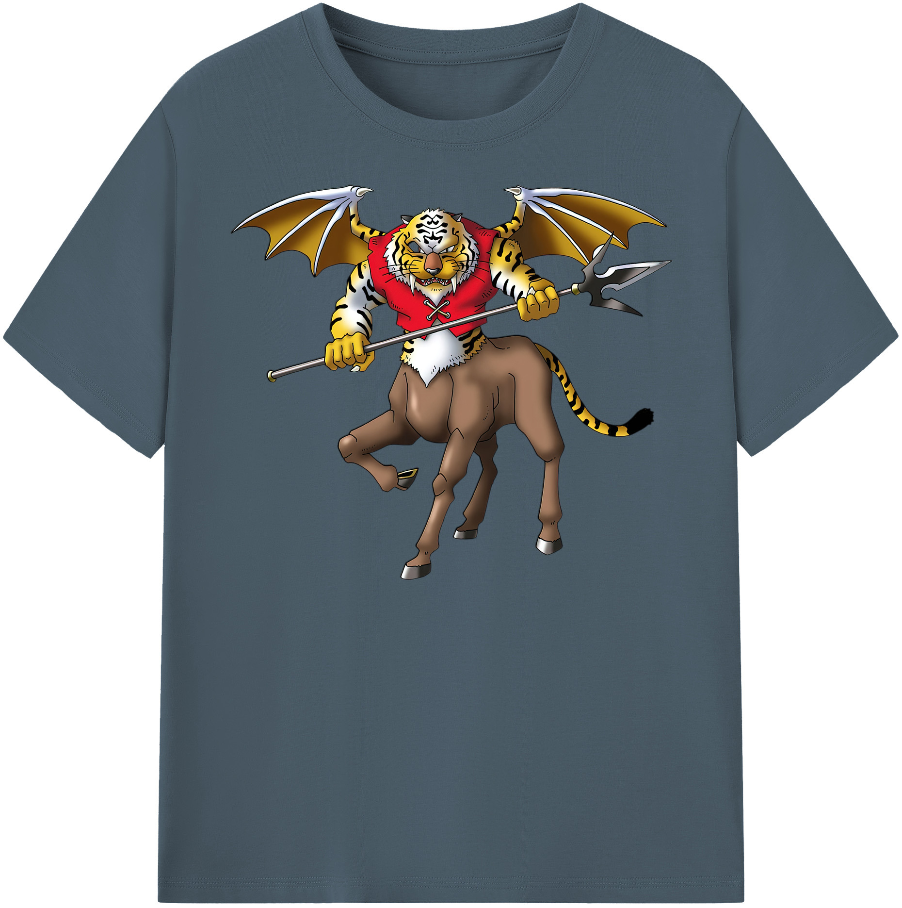 （画像用） ドラゴンクエスト Doragon Kuesuto Dragon Quest 綿100％半袖Tシャツ（フロントプリント）